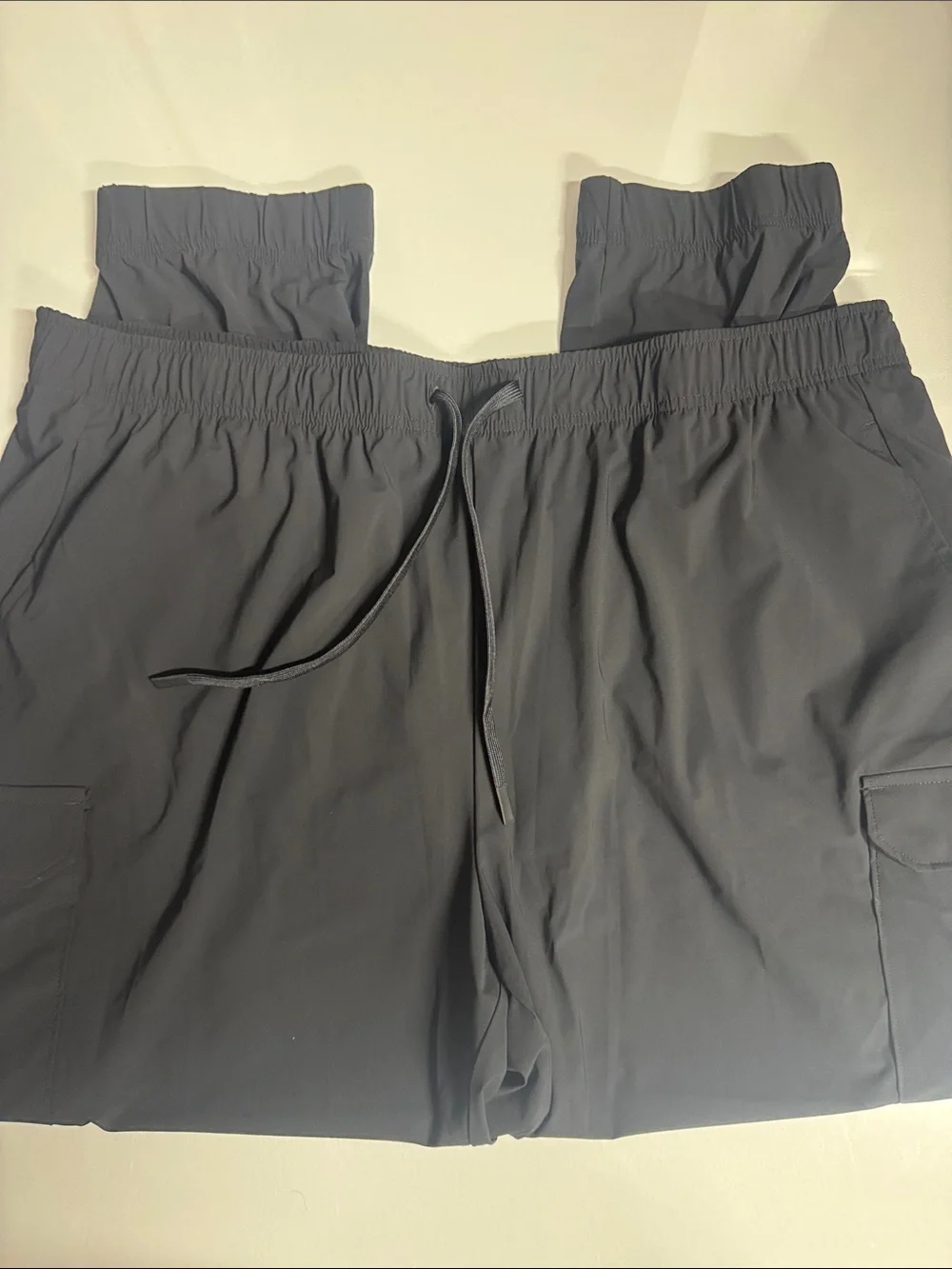 Black Joggers Cargo Pants Mens 3X Tall Black Zip Pocket 3XLT